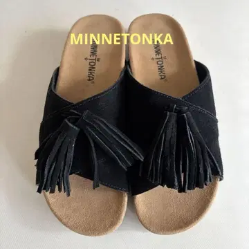 새상품 MINNETONKA 미네통카 프린지 샌들 MILA 블랙 6