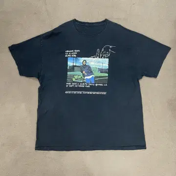 ICE CUBE 아이스 큐브 오버사이즈 랩 티셔츠 블랙