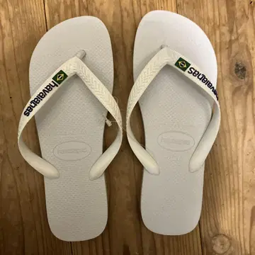 havaianas 화이트 샌들 41-42