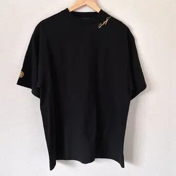 ENEBEYC 에네베이크 티셔츠 자수 두꺼운 원단 블랙 L 무카이 코지