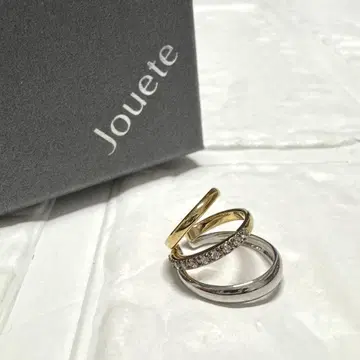 Jouete 골드 실버 지르코니아 이어커프