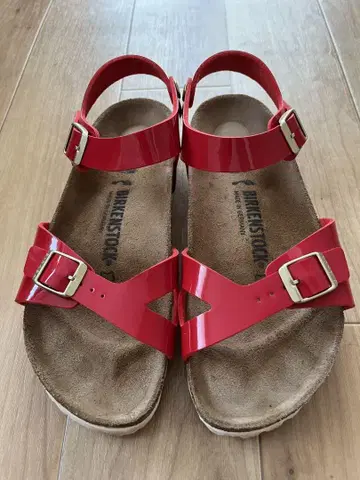 버켄스탁 빨간색 38 새상품급