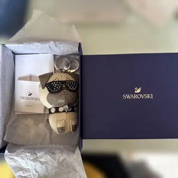 SWAROVSKI 스와로브스키 키링 백참 퍼그 강아지