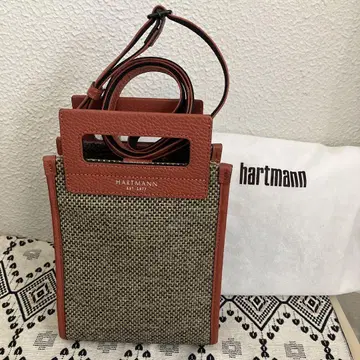 HARTMANN 스마트폰 숄더백 오렌지/베이지