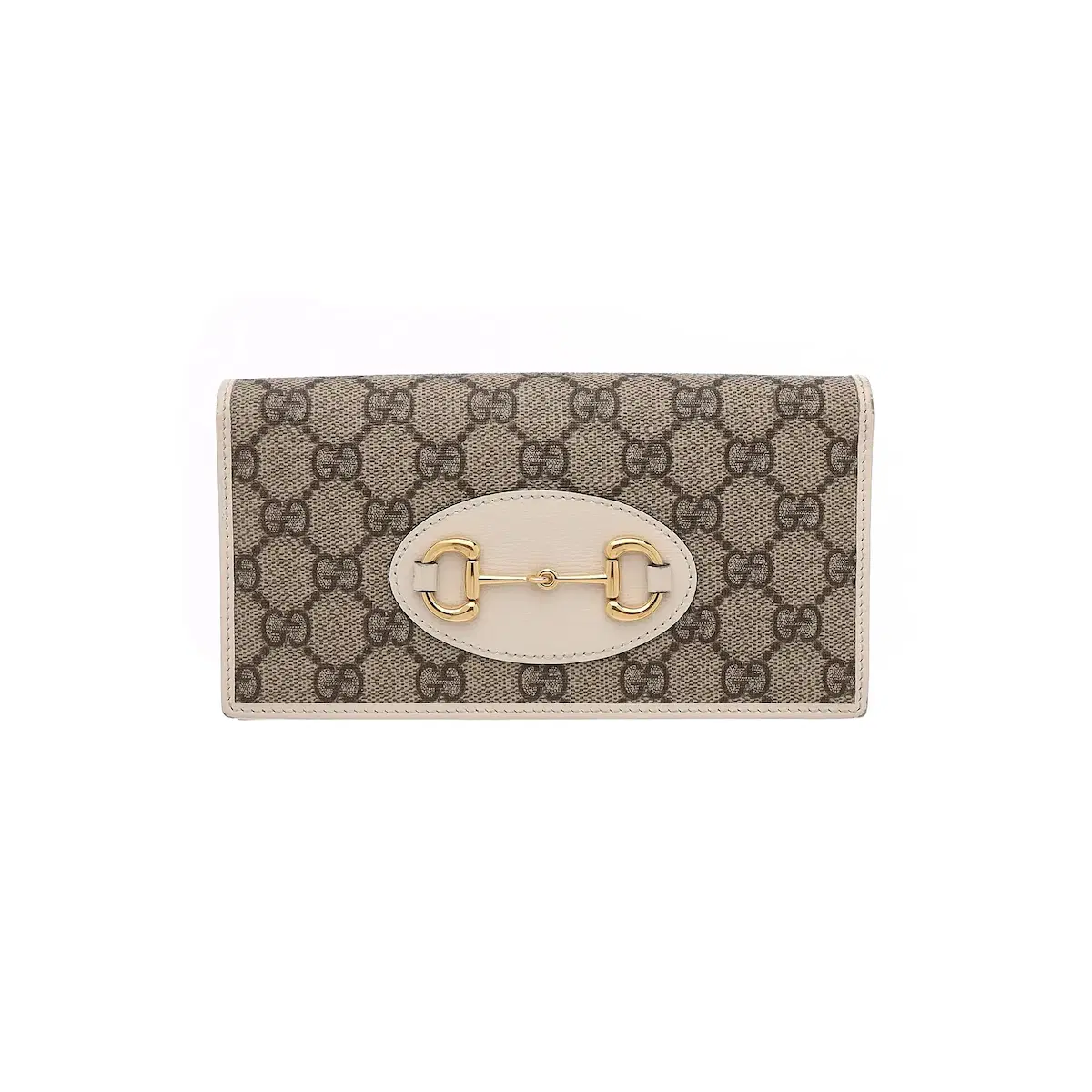 GUCCI 구찌 Gucci Horsebit 1955 GG Supreme Canvas Chain Wallet