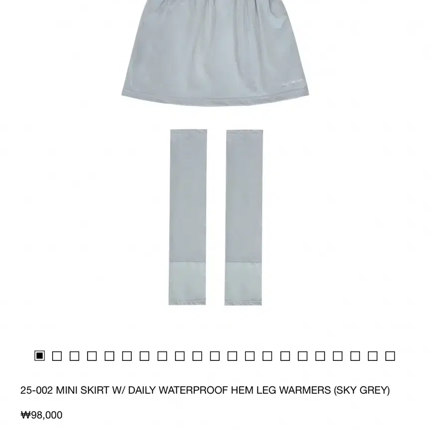 【JICHOI COMFORT】24-005 FLEECE POCKET SKIRT (PALE BLUE) 2a84f54e4998407d1fd860e3abeaad