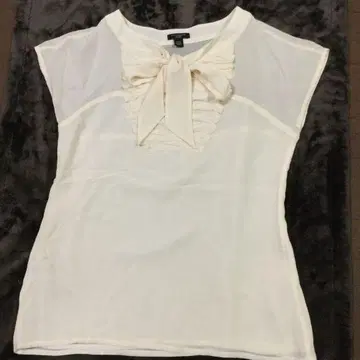 ANN TAYLOR 100% SILK 아이보리 블라우스 XSP