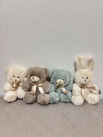 곰 토끼 봉제 인형 4점 묶음 판매