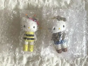 산리오 헬로키티 시크릿 마스코트 참 표범무늬 벌 세트