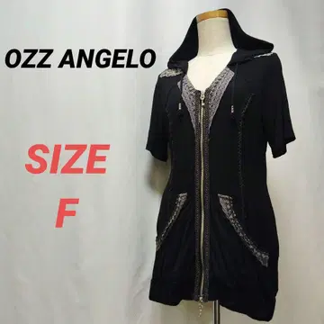 OZZ ANGELO 집업 후드티 프릴 후디 오즈 얇은 소재