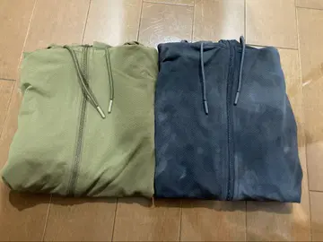 UNIQLO 에어리즘 UV컷 후드티 M 사이즈 카키 올리브 타이다이