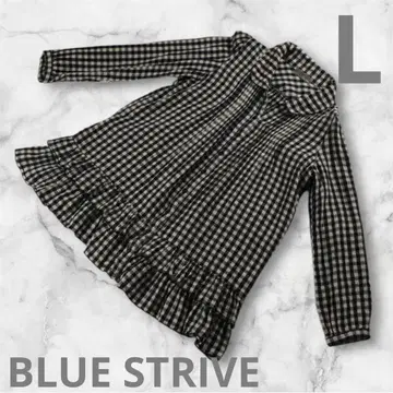 [ BLUE STRIVE ] 튜닉 블랙 화이트 L 사이즈 여성용