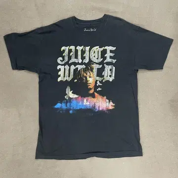 Juice WRLD 쥬스 월드 랩 티셔츠 블랙