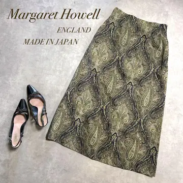 Margaret Howell / 페이즐리 무늬 하이웨스트 롱 스커트