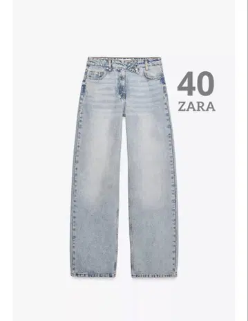 ZARA 하이라이즈 데님 팬츠 택 포함 미사용 새상품 40