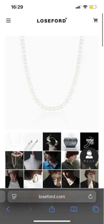 LOSEFORD 316L pearl necklace #N79