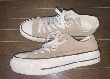 CONVERSE ALL STAR 베이지 통굽 스니커즈