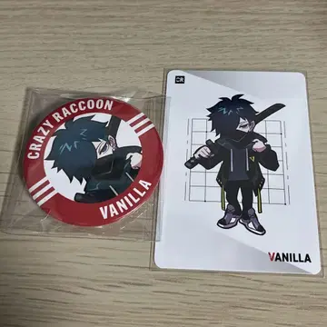 Crazy Raccoon 캔뱃지 컬렉션 카드 VanilLa