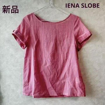 IENA SLOBE 반팔 셔츠 핑크 면 100% 일본제 [새상품]