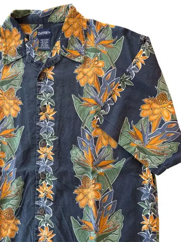 Cotton Hawaiian 셔츠 구제 의류 아로하 셔츠