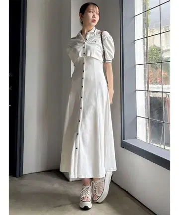 [ POLOBCS 콜라보 ] 레이어드 폴로 원피스