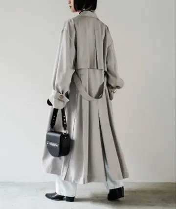 [완판템] PAGEBOY 텐셀 스마트 트렌치코트 그레이 M