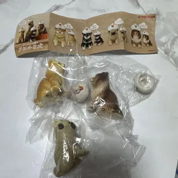 아카네 나무 조각 오리와 개 시바견 퍼그 셔틀랜드 쉽독
