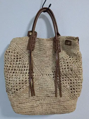 새상품급 IBIZA 라피아 2WAY 토트백