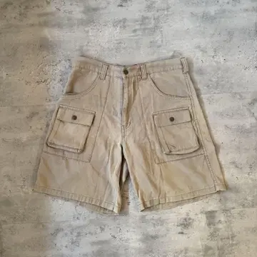 00s y2k BAD BOY 하프 팬츠 베이지