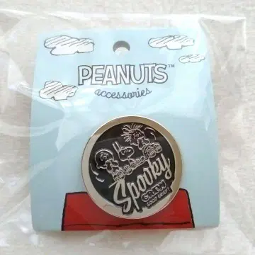 미사용 새상품 PEANUTS 스누피 핀 배지 덤 파일 포함