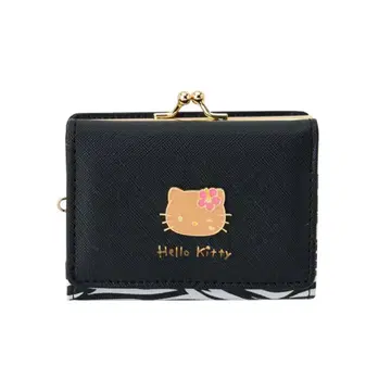 Hello Kitty 3단 폴더형 지갑 블랙