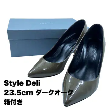 새상품급 StyleDeli 뾰족 핑 힐 다크 오크 23.5cm