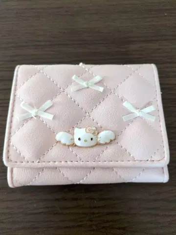 헬로키티 3단 폴더형 지갑 핑크