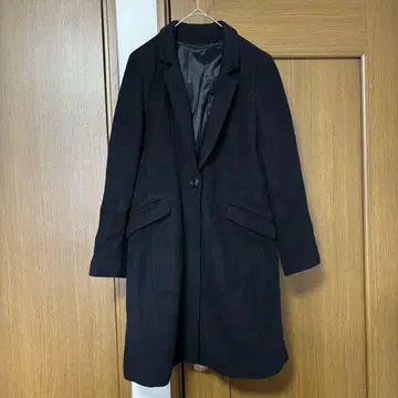 C de C 블랙 체스터 코트 38