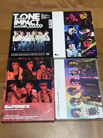 SixTONES 라이브 DVD 4장 묶음 판매 세트