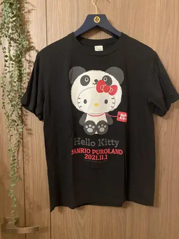Hello Kitty 팬더 디자인 티셔츠 L