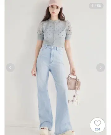 SNIDEL 부츠컷 데님