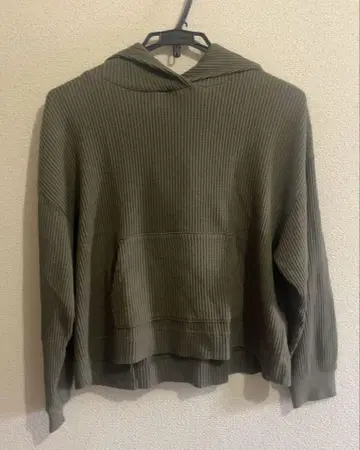 00s Y2K GAP 갭 네이비 택 숏 기장 리브 후드티 후디