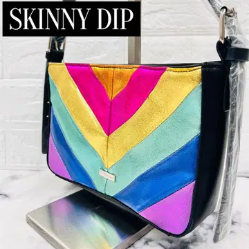 [미사용] SKINNY DIP 숄더백 레인보우 멀티 컬러 새상품