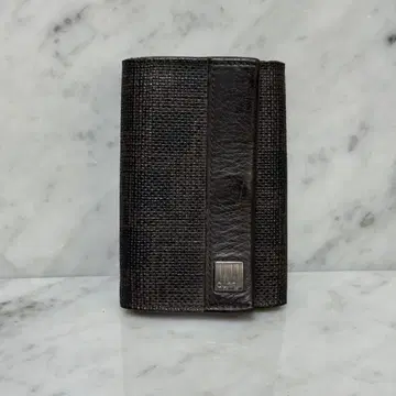 dunhill 던힐 키케이스 6연 키링 천연 가죽 로고