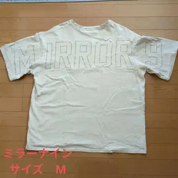 MIRROR 9 오버사이즈 티셔츠 베이지색
