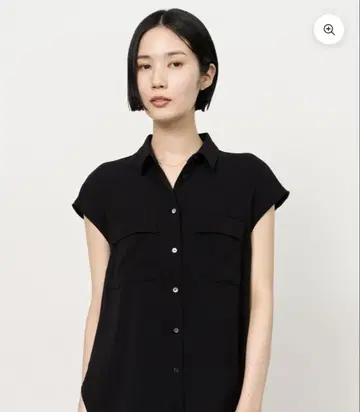 소에주 soeju의 빈티지 새틴 셔츠 블랙 m
