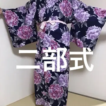 유카타 투피스 네이비