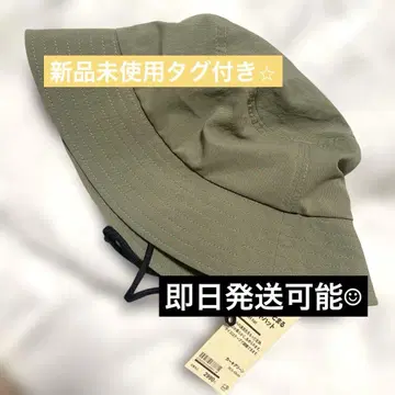 바람이 잘 통하는 작게 접히는 버킷햇 카키 그린 56.5-59cm 새상품