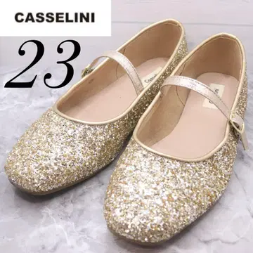 [새상품급] casslini 캐세리니 골드 글리터 발레 슈즈 23
