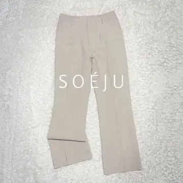 SOEJU 소프트 옥스 센터 프레스 스트레이트 팬츠 정가 1.6