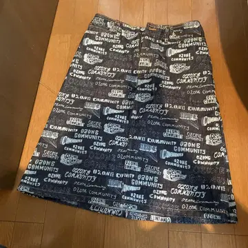 오존 커뮤니티 데님 스커트 S
