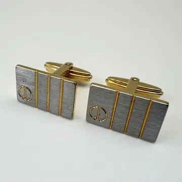 dunhill 던힐 커프스 단추 d 로고 스트라이프 커프 링크