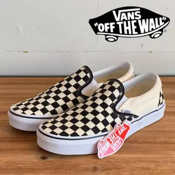 VANS 체크 무늬 슬립온