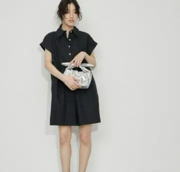 블랙 반팔 롬퍼스 올인원